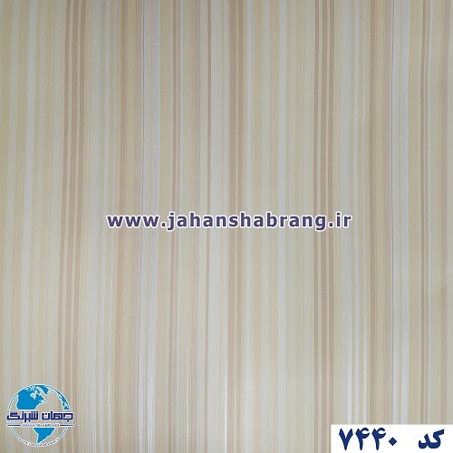 طرح کاغذ دیواری کرمقهوهای برجسته مات یورو دکور کد 7440