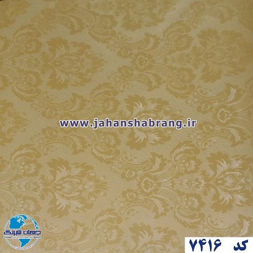 طرح کاغذ دیواری طلایی برجسته مات یورو دکور کد 7416