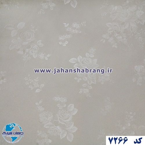 طرح کاغذ دیواری کرم برجسته مات یورو دکور کد 7266