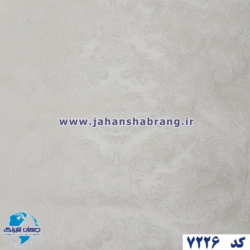 طرح کاغذ دیواری سفید برجسته مات یورو دکور کد 7226