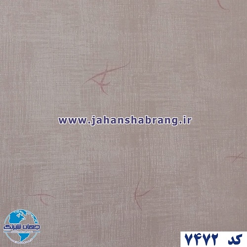 طرح کاغذ دیواری گلبهی روشن برجسته مات یورو دکور کد 7472