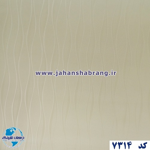طرح کاغذ دیواری کرم برجسته مات یورو دکور کد 7314