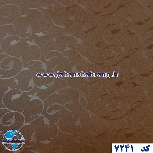 طرح کاغذ دیواری قهوهای برجسته مات یورو دکور کد 7241