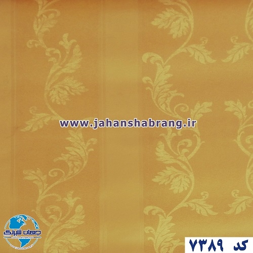 طرح کاغذ دیواری طلایی برجسته مات یورو دکور کد 7389