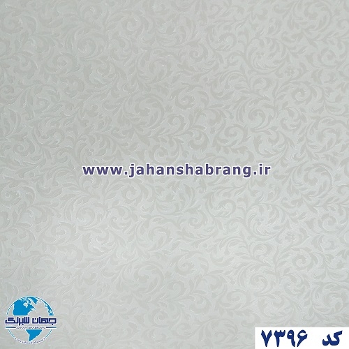 طرح کاغذ دیواری پیچک سفید برجسته مات یورو دکور کد 7396