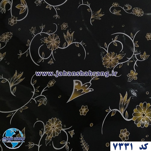 طرح کاغذ دیواری پیچک طلایی هایگلاس یورو دکور کد 7331