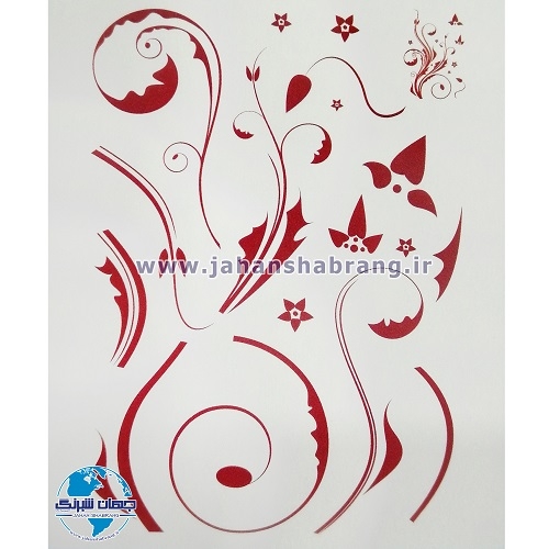 استیکر تزئینی پیچک ساده کد 003