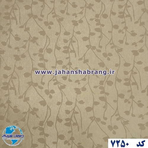 طرح کاغذ دیواری کرم برجسته مات یورو دکور کد 7250