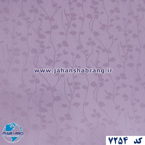 طرح کاغذ دیواری بنفش برجسته مات یورو دکور کد 7254