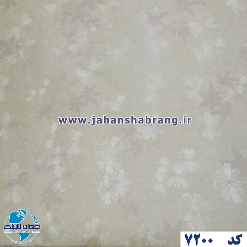 طرح کاغذ دیواری کرم برجسته مات یورو دکور کد 7200