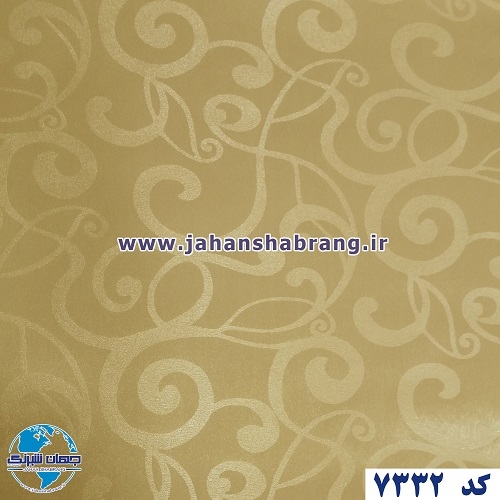 طرح کاغذ دیواری طلایی برجسته مات یورو دکور کد 7332