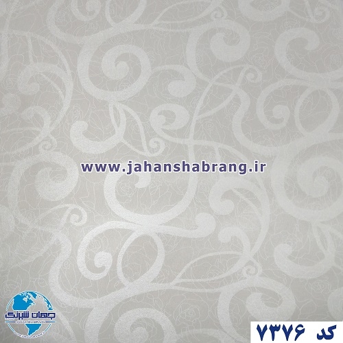 طرح کاغذ دیواری سفید برجسته مات یورو دکور کد 7376