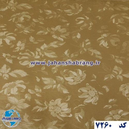 طرح کاغذ دیواری طلایی برجسته مات یورو دکور کد 7260