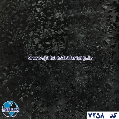 طرح کاغذ دیواری مشکی برجسته مات یورو دکور کد 7258