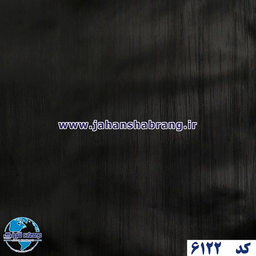 طرح کاغذ دیواری مشکی برجسته مات یورو دکور کد 6122