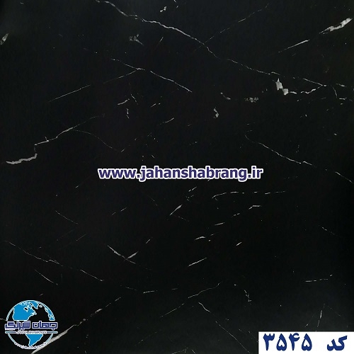 دکوری طرح سنگ مشکی رگه سفید مات یوروفیکس کد 3545