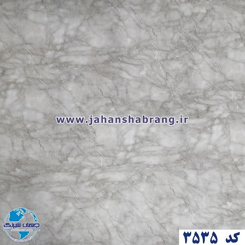 دکوری طرح سنگ مات طوسی روشن مرمری رگه طوسی یوروفیکس کد 3535