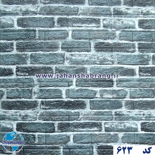 دیوارپوش فومی طرح آجر پفکی طوسی یورو دکور کد DF-623