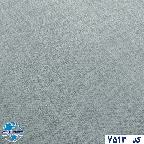 طرح کاغذ دیواری طوسی روشن برجسته مات یورو دکور کد 7513