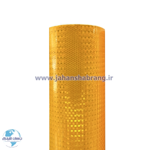 شبرنگ اقتصادی لانه زنبوری پریسماتیک الماسی 122c*45 زرد یورولایت چین DM3320-3