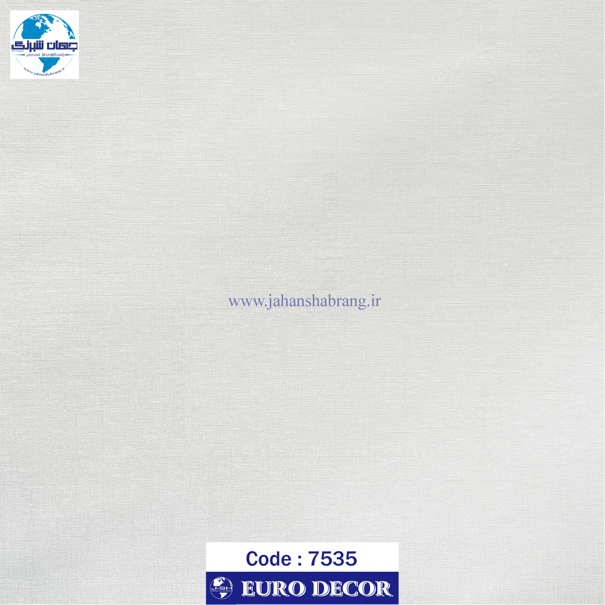 طرح‏ ‏کاغذ‏ ‏دیواری کنفی سفید برجسته مات یورو دکور‏ ‏‏کد 7535