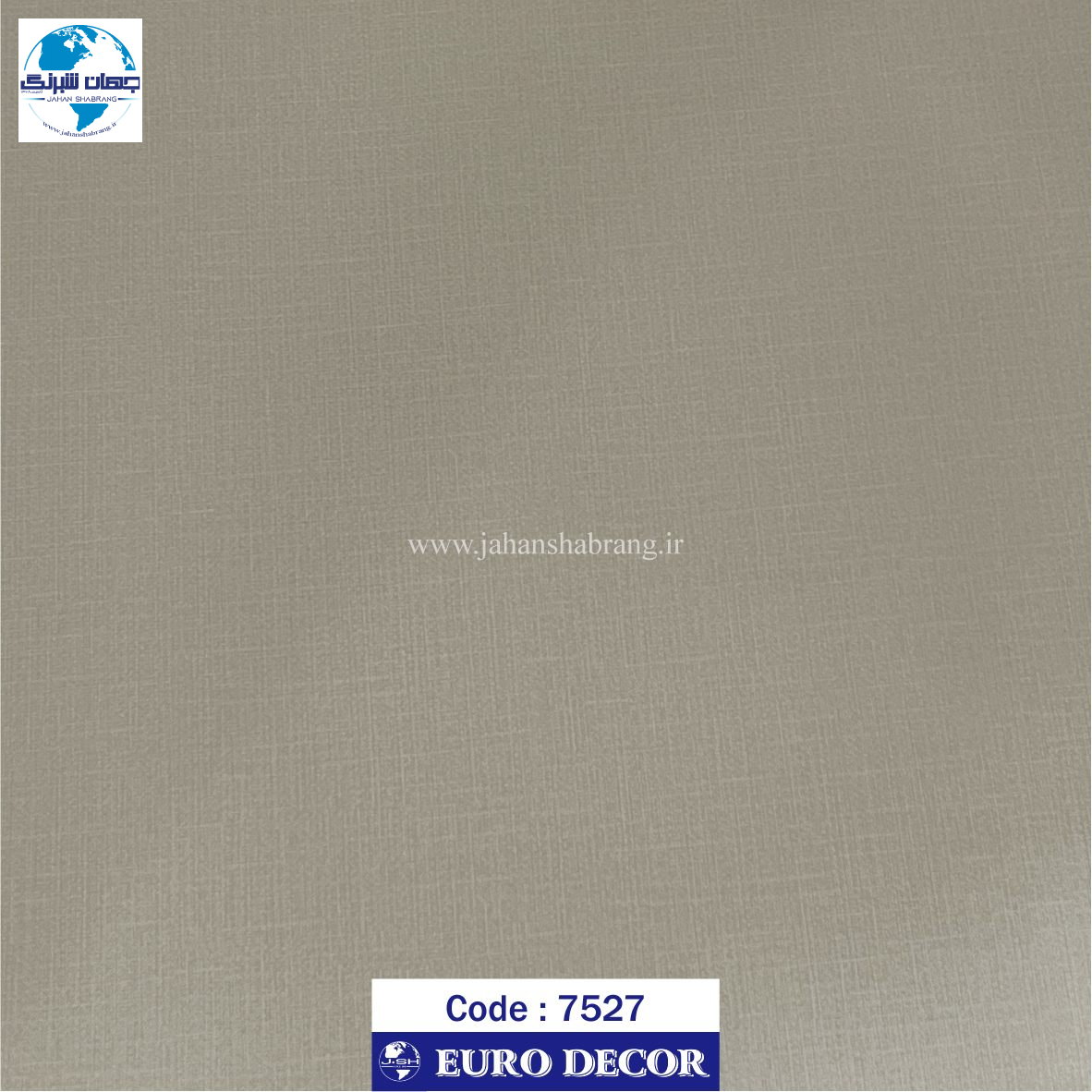 دکوری طرح کنف کرم روشن60c*25 یورودکور چین 7527
