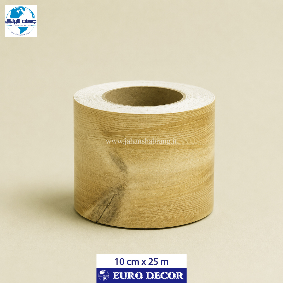 قرنیز دکوری طرح چوب 10cm x 25m/ یورودکور