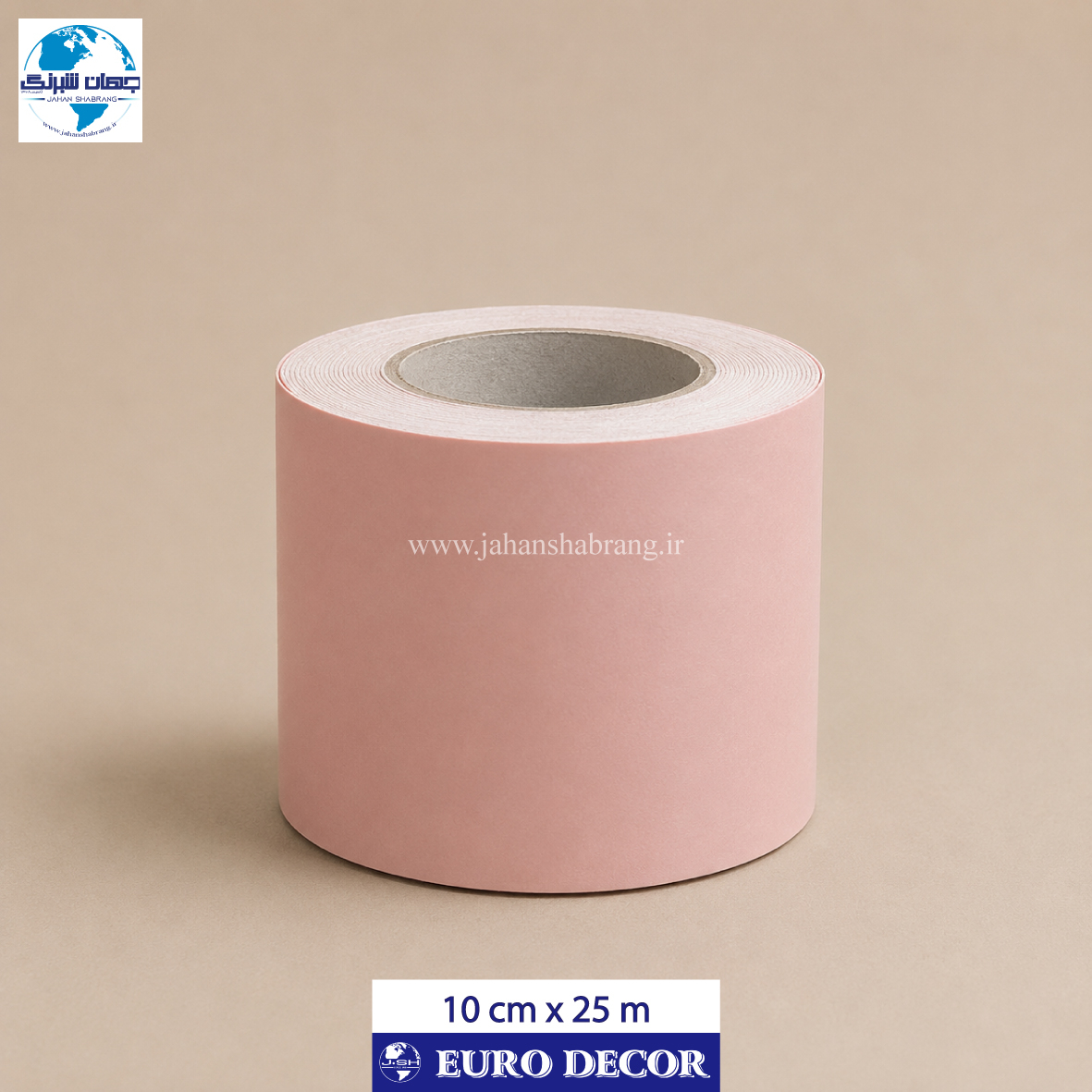قرنیز دکوری صورتی 10cm x 25m/ یورودکور