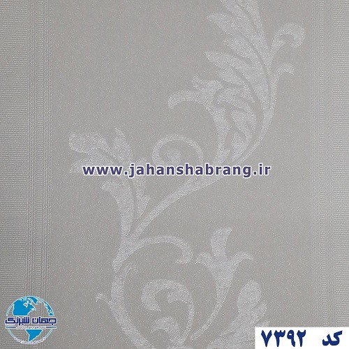 طرح‏ ‏کاغذ‏ ‏دیواری‏ سفید برجسته ‏‏مات‏ ‏یورو دکور‏ ‏‏کد 7392