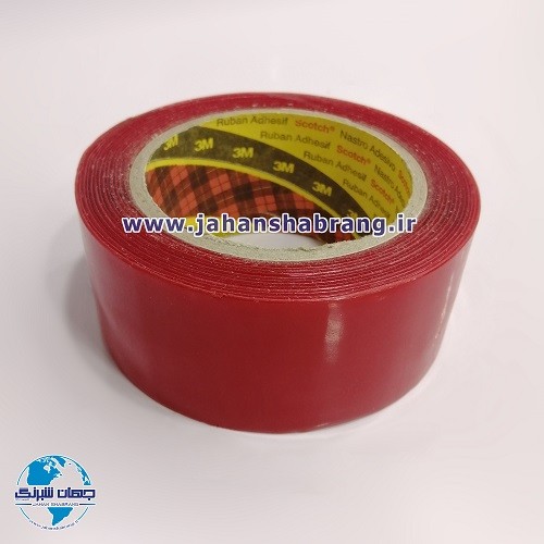 چسب‏ ‏دوطرفه‏ ‏‏ژله‌ای قرمز 1 سانتی‎ ‏کد‏ 1-‏‎TP21