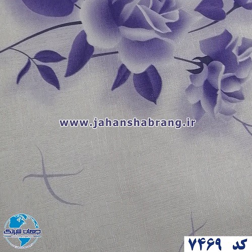 طرح‏ ‏کاغذ‏ ‏دیواری‏ آبی روشن برجسته ‏‏مات‏ ‏یورو دکور‏ ‏‏کد ‏7469