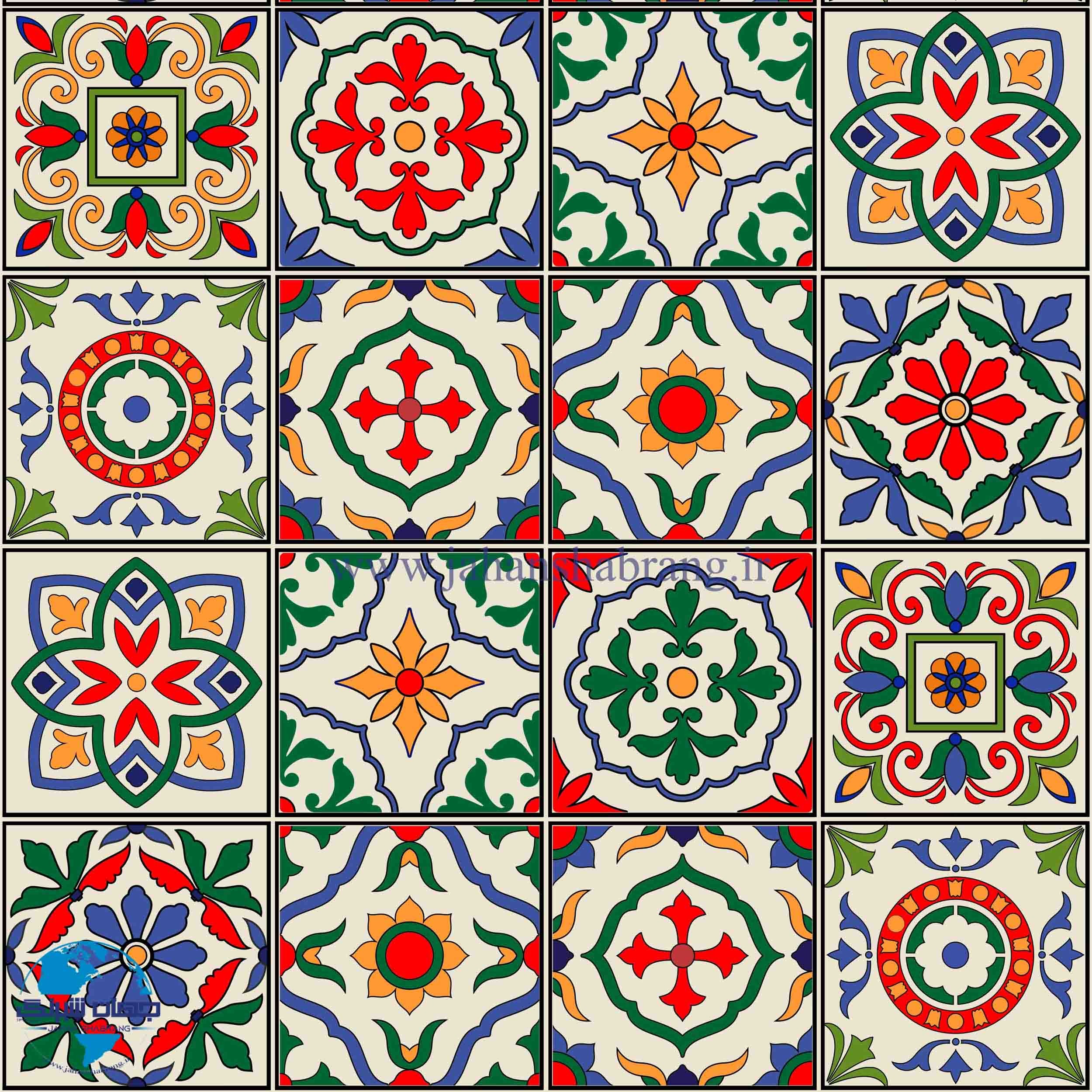 دکوری طرح کاشی مولتی کال کد k-506