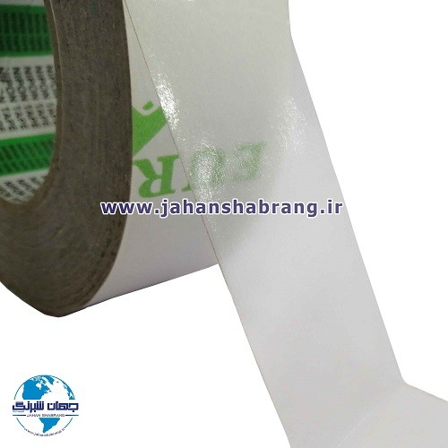 چسب‏ ‏دوطرفه‏ ‏‏شیشه‌ای روکش سفید 1 سانتی ‏کد‏ WTS-1