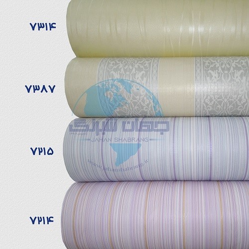 طرح‏ ‏کاغذ‏ ‏دیواری‏ کرم‌طوسی برجسته ‏‏مات‏ ‏یورو دکور‏ ‏‏کد ‏7387
