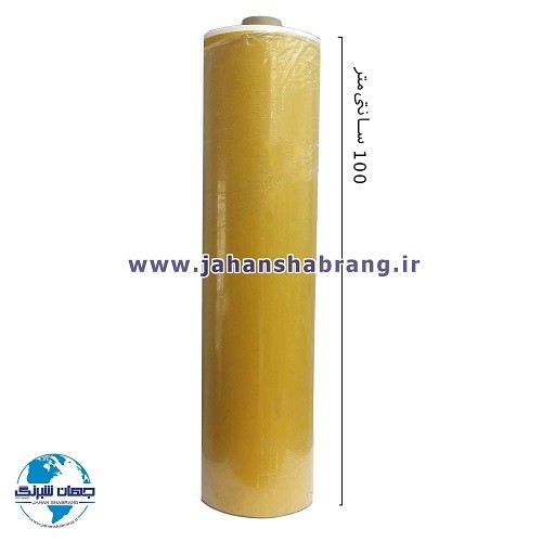 چسب‏ ‏دوطرفه‏ فوم سفید روکش زرد 102cm*50m ‏کد‏ TP14
