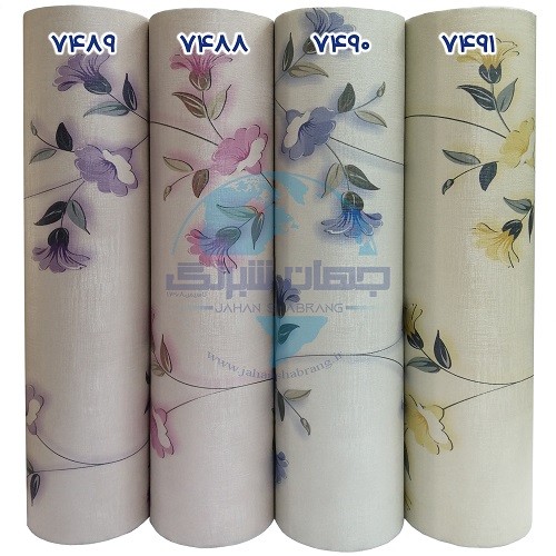 طرح‏ ‏کاغذ‏ ‏دیواری صورتی برجسته مات‏ ‏یورو دکور‏ ‏‏کد 7488