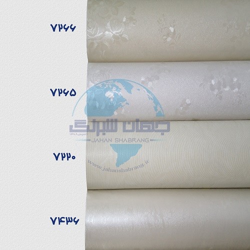 طرح‏ ‏کاغذ‏ ‏دیواری‏ کرم ‏‏برجسته‏ ‏‏مات‏ ‏یورو دکور‏ ‏‏کد ‏7266