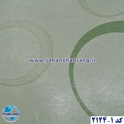 طرح‏ ‏کاغذ‏ ‏دیواری دایره‌ای سبز برجسته مات‏ ‏یورو دکور‏ ‏‏کد 1-2124