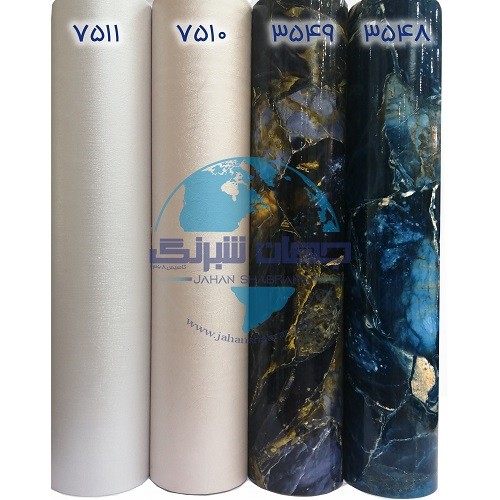 طرح‏ ‏کاغذ‏ ‏دیواری کرم برجسته مات یورو دکور‏ ‏‏کد 7510