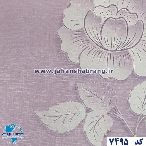 طرح‏ ‏کاغذ‏ ‏دیواری‏ صورتی‌روشن برجسته ‏‏مات‏ ‏یورو دکور‏ ‏‏کد ‏7495