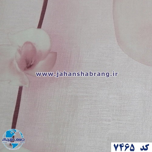 طرح‏ ‏کاغذ‏ ‏دیواری گل بزرگ صورتی برجسته مات‏ ‏یورو دکور‏ ‏‏کد ‏7465