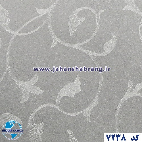 طرح‏ ‏کاغذ‏ ‏دیواری‏ نقره‌ای برجسته ‏‏مات‏ ‏یورو دکور‏ ‏‏کد ‏7238