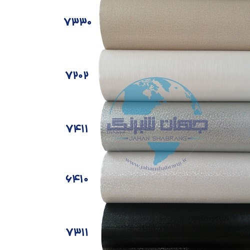 طرح‏ ‏کاغذ‏ ‏دیواری مربع ریز نقره‌ای برجسته نیمه‌براق یورو دکور‏ ‏‏کد 7411