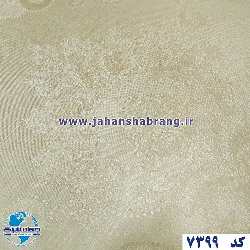طرح‏ ‏کاغذ‏ ‏دیواری داماسک کرم برجسته مات‏ ‏یورو دکور‏ ‏‏کد ‏7399