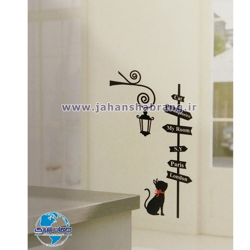استیکر تزئینی گربه کد 093