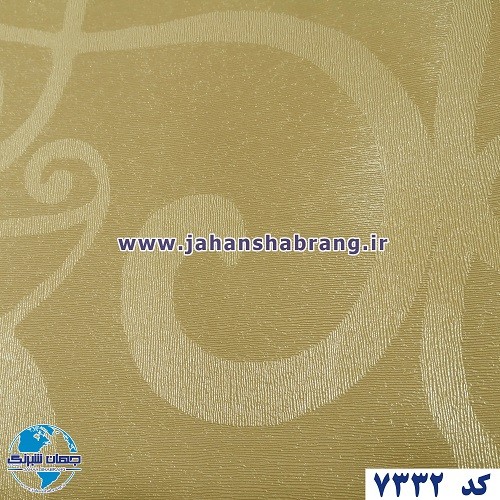 طرح‏ ‏کاغذ‏ ‏دیواری طلایی برجسته مات‏ ‏یورو دکور‏ ‏‏کد 7332