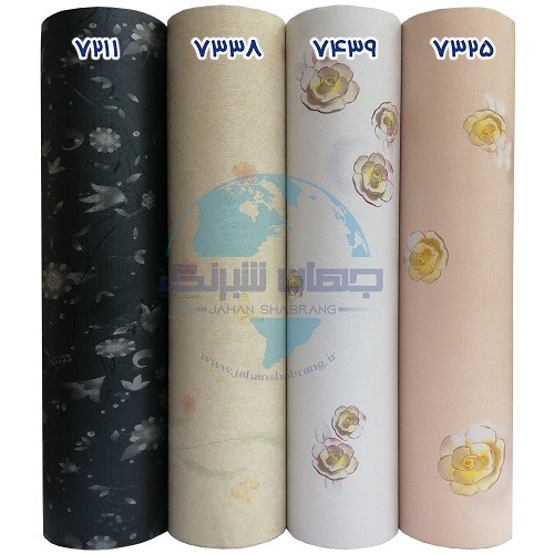 طرح‏ ‏کاغذ‏ ‏دیواری مشکی برجسته مات‏ ‏یورو دکور‏ ‏‏کد 7211