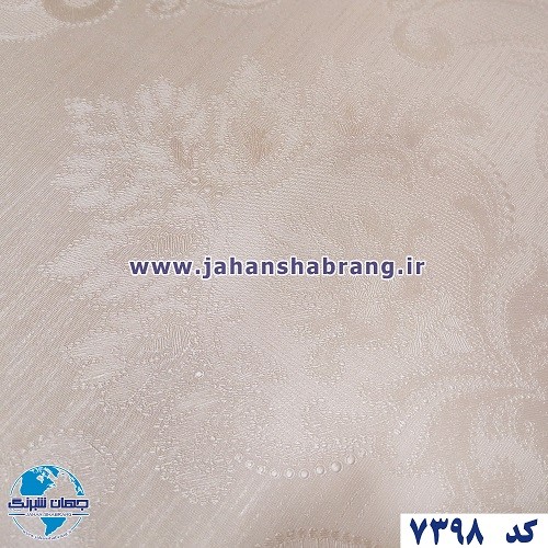 طرح‏ ‏کاغذ‏ ‏دیواری داماسک گلبهی روشن برجسته مات‏ ‏یورو دکور‏ ‏‏کد ‏7398