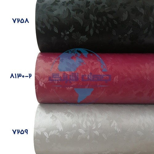طرح‏ ‏کاغذ‏ ‏دیواری زرشکی برجسته مات‏ ‏یورو دکور‏ کد 2-8130