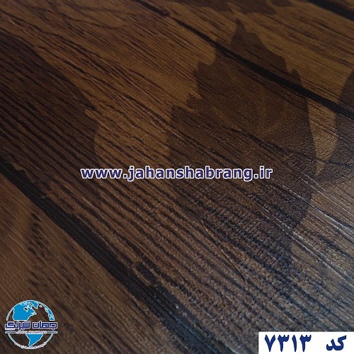 طرح‏ ‏کاغذ‏ ‏دیواری برگ و چوب قهوه‌ای برجسته مات یورو دکور‏ ‏‏کد 7313